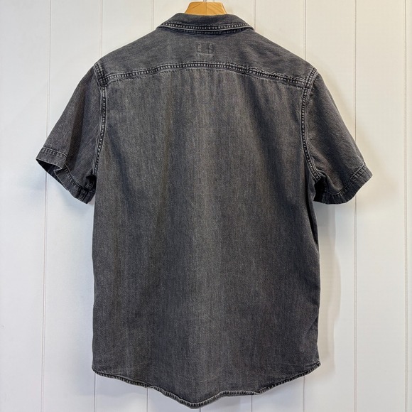 Vintage Levis Hipster Button Down Denim Shirt Mens Size L Streetwear Grunge - Picture 2 of 9